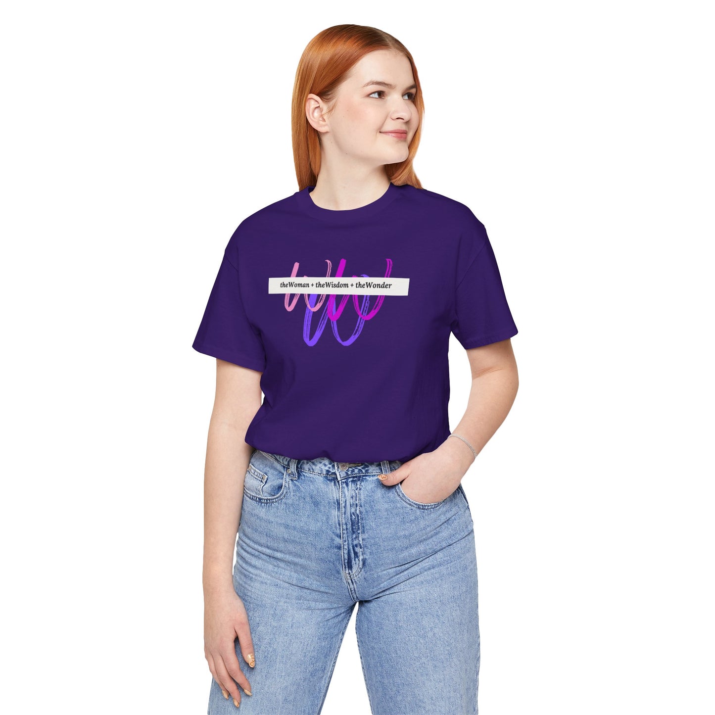 Woman Wisdom Wonder Short Sleeve Jersey T-Shirt