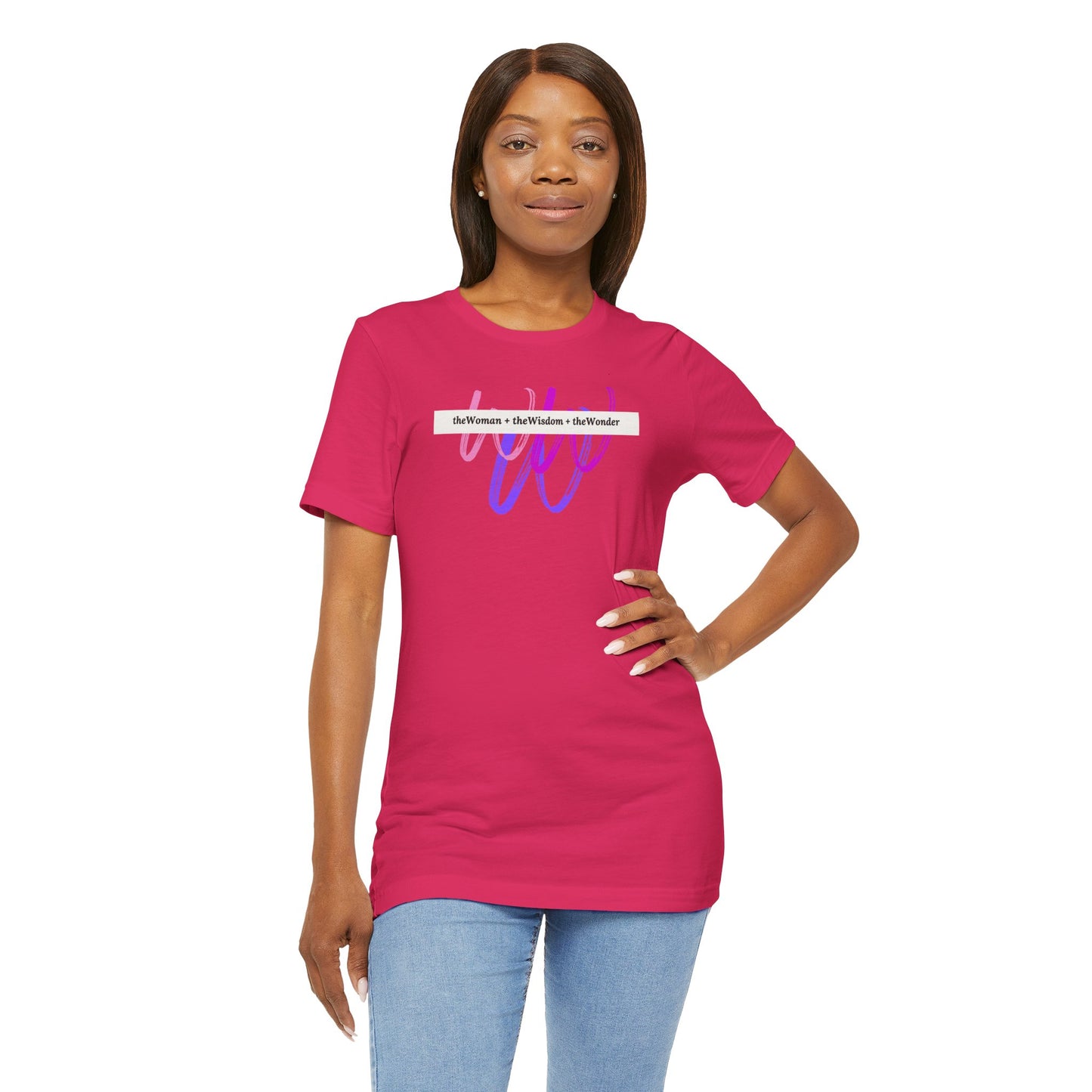 Woman Wisdom Wonder Short Sleeve Jersey T-Shirt