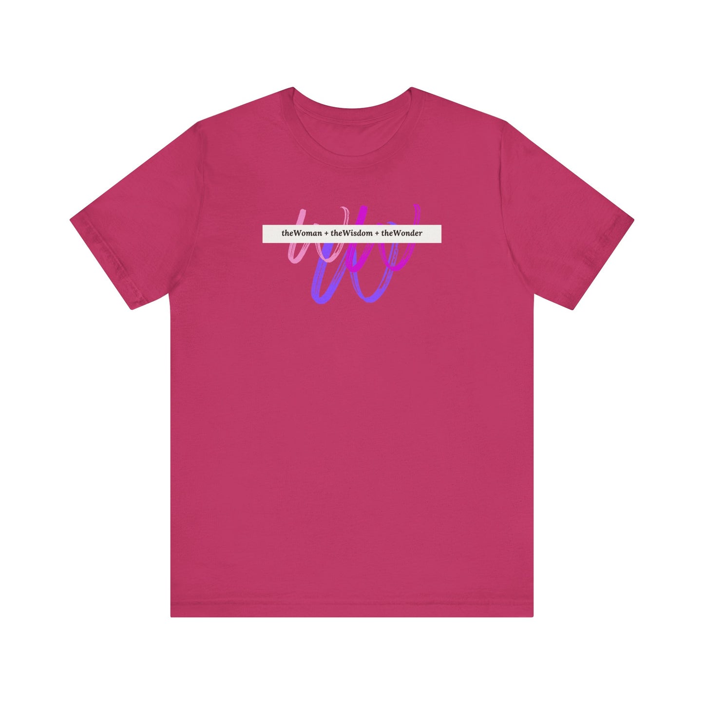 Woman Wisdom Wonder Short Sleeve Jersey T-Shirt